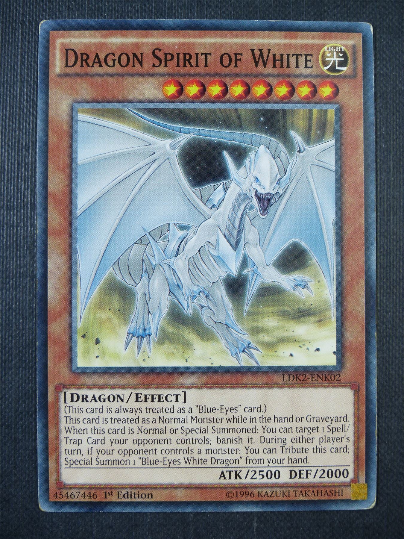 Dragon Spirit of White LDK2 - 1st ed Yugioh Card #6WZ