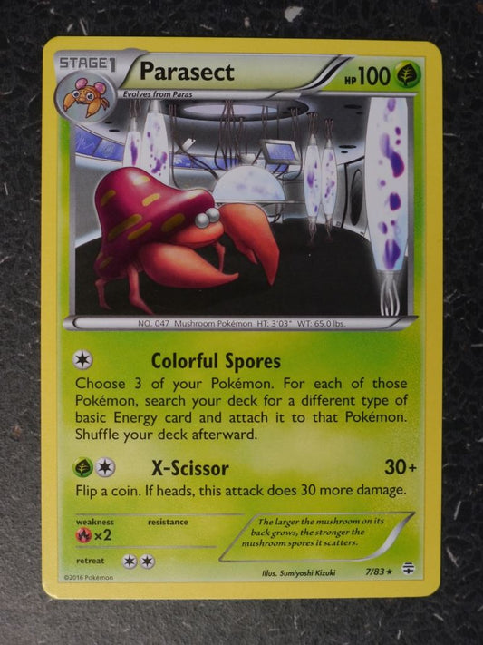 Pokemon Cards: PARASECT 7/83  RARE # 9H88