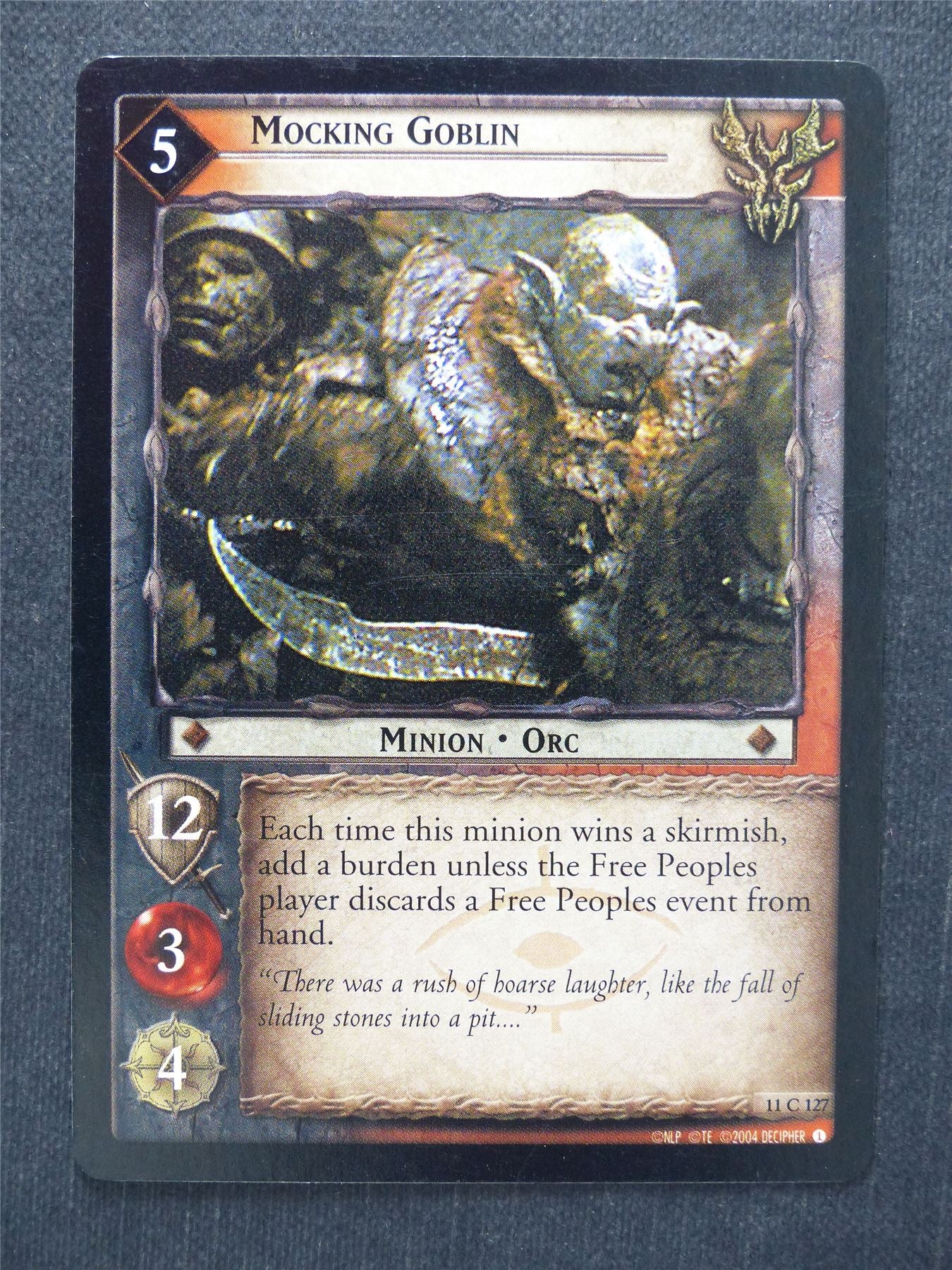 Mocking Orc 11 C 127 - LotR Cards #ME