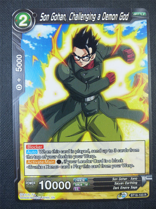 Son Gohan Challenging a Demon God R - Dragon Ball Super Card #7WB
