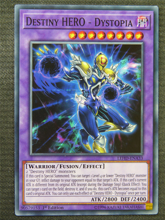 Destiny HERO - Dystopia LEHD Common - 1st ed - Yugioh Card #8R1