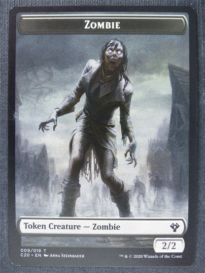 Human Soldier/Zombie Token - Mtg Magic Cards #ST