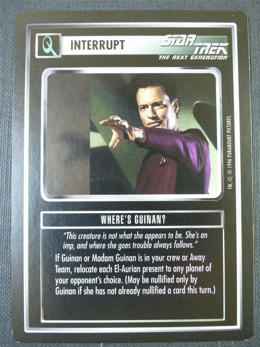 Where's Guinan? - NG - Star Trek Card #67C