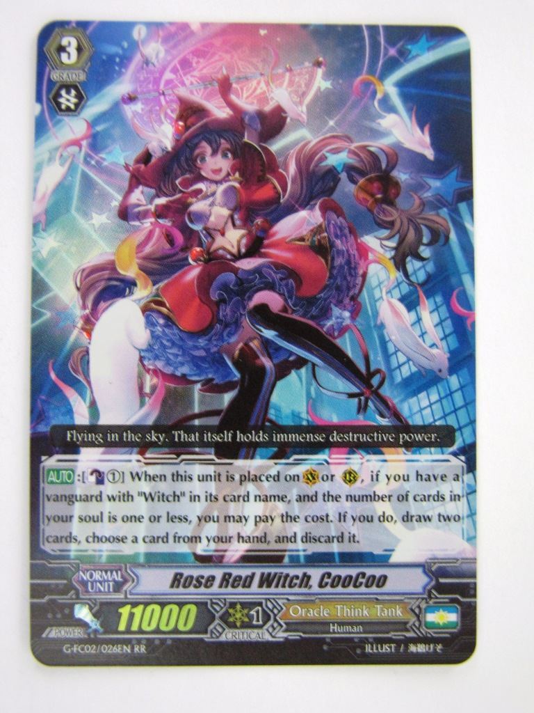 Vanguard Cards: ROSE RED WITCH, COOCOO G-FC02 RR # 4A89