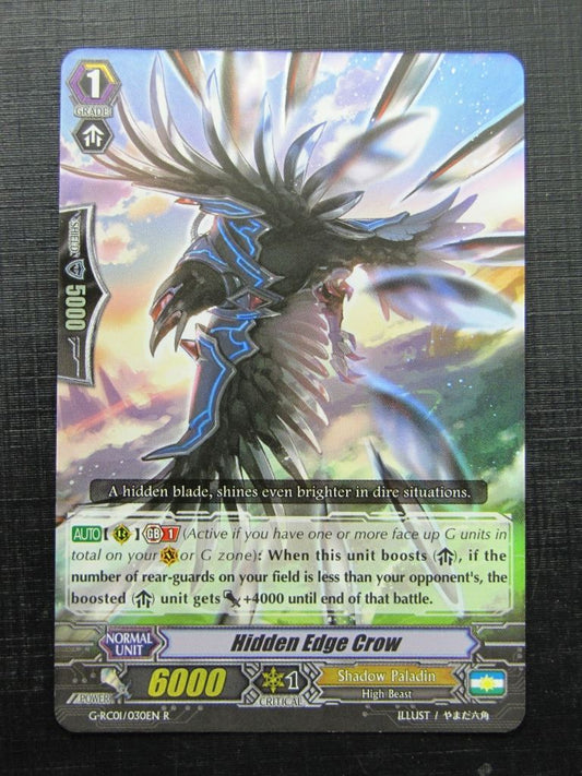 Vanguard Cards: HIDDEN EDGE CROW G-RC01 R # I49