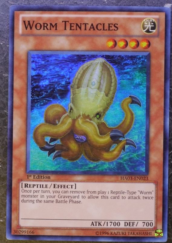 Yugioh Cards: WORM TENTACLES HA03 SUPER RARE # 2J93