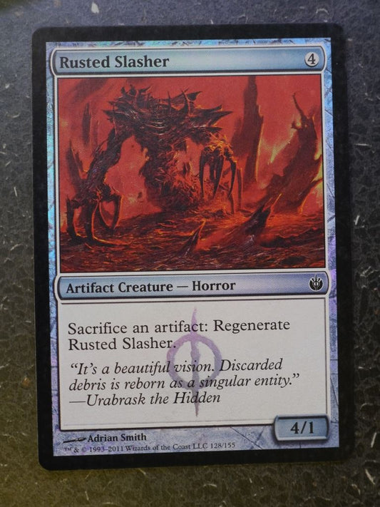 MTG Magic Cards: RUSTED SLASHER FOIL # 4H99