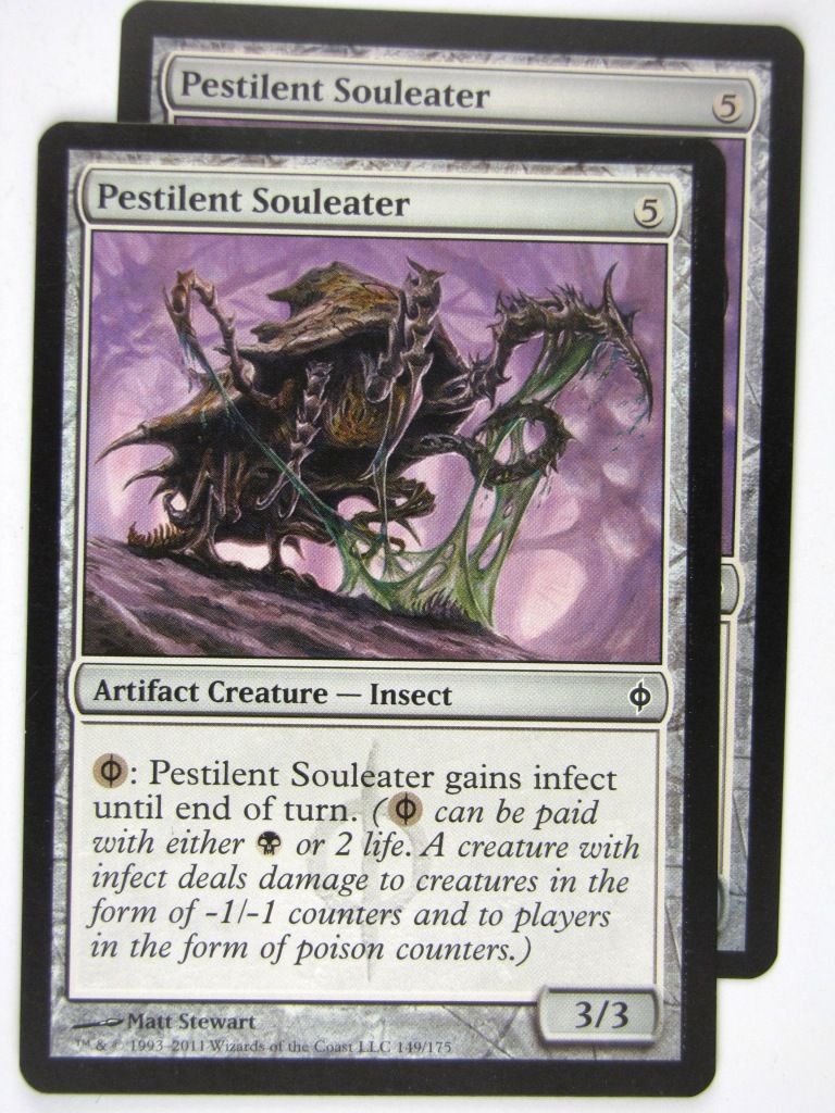 MTG Magic: the Gathering Cards: PESTILENT SOULEATER x2: NPH