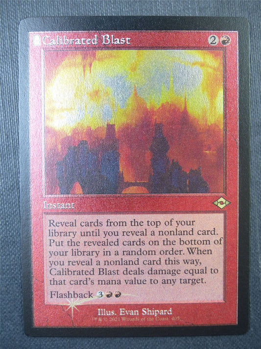 Calibrated Blast Retro Etched Foil - Mtg Card #89Z