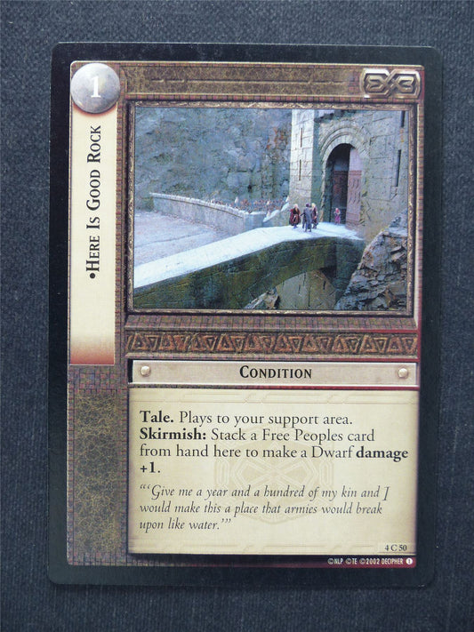 Here Is Good Rock 4 C 50 - LotR Cards #NL