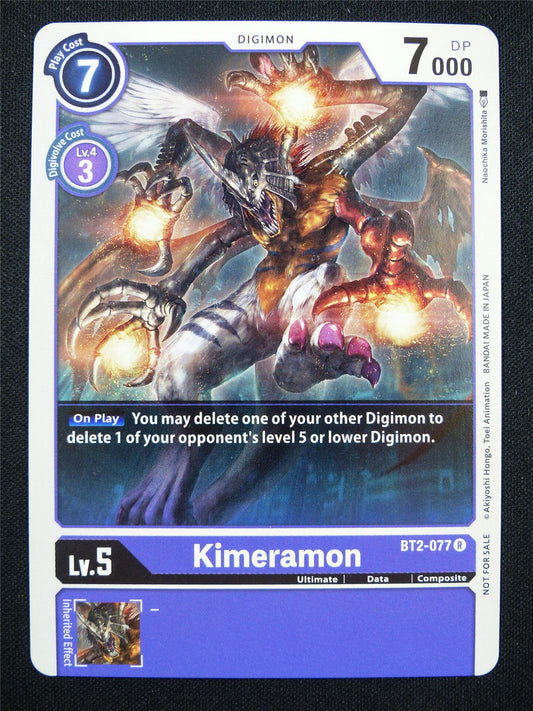 Kimeramon BT2-017 R alt art - Digimon Card #9W