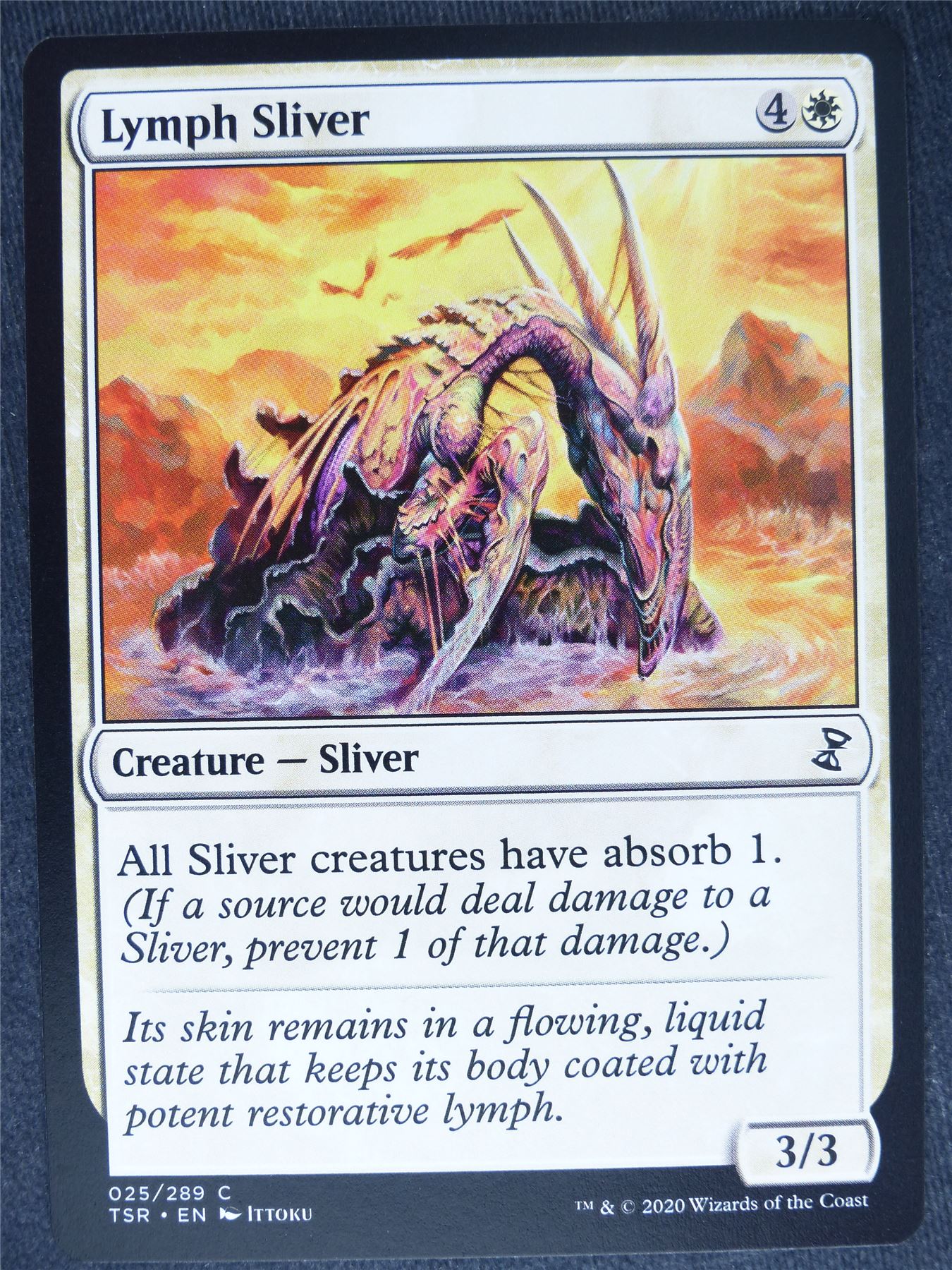 Lymph Sliver - Remastered - Mtg Magic Cards #XE