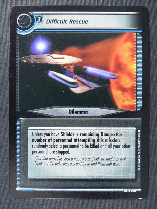 Difficult Rescue - Star Trek Cards #UY