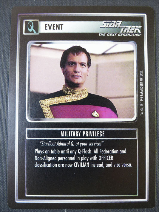 Military Privilege - NG - Star Trek Card #66P