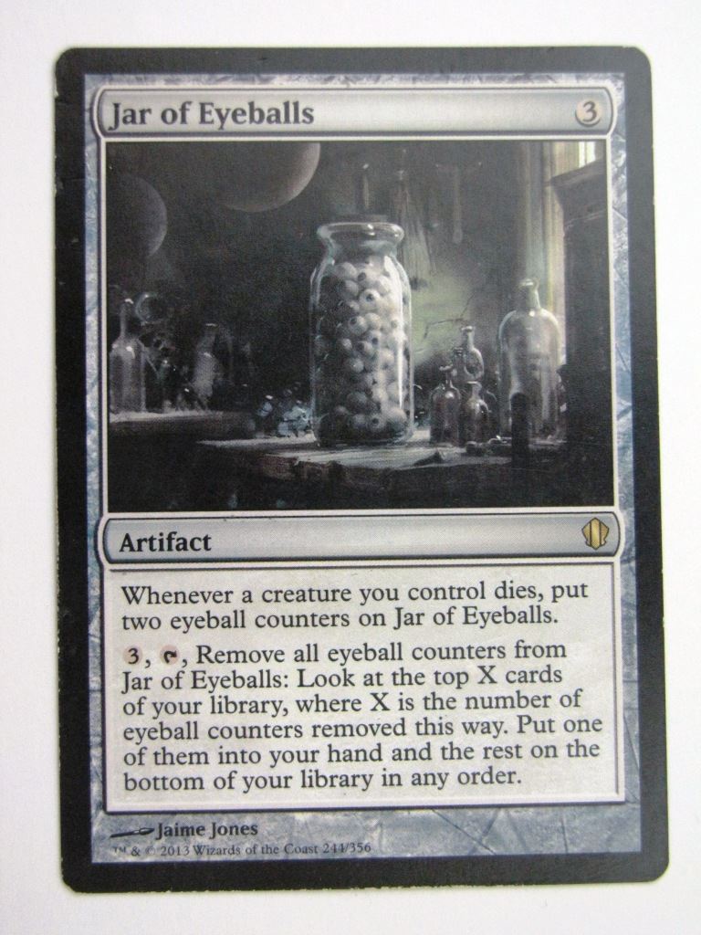 MTG Magic Played Cards: JAR OF EYEBALLS # 26A53