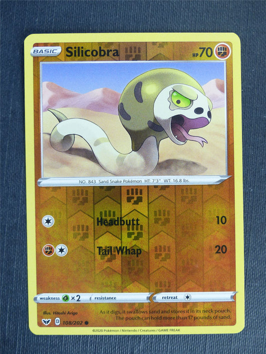 Silicobra 108/202 Reverse Holo - Pokemon Cards #2K6