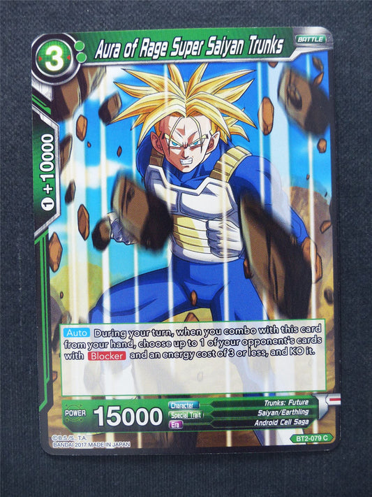 Aura of Rage Super Saiyan Trunks - Dragon Ball Super Cards #X5