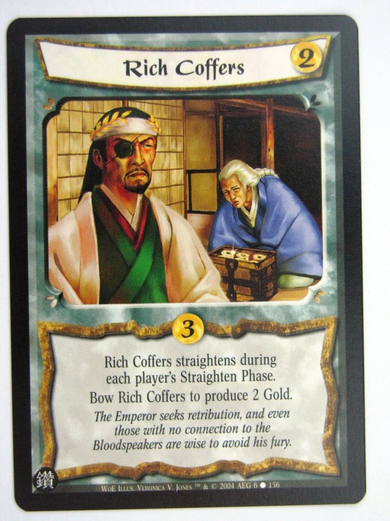 Vintage L5R Cards: RICH COFFERS # 27E73