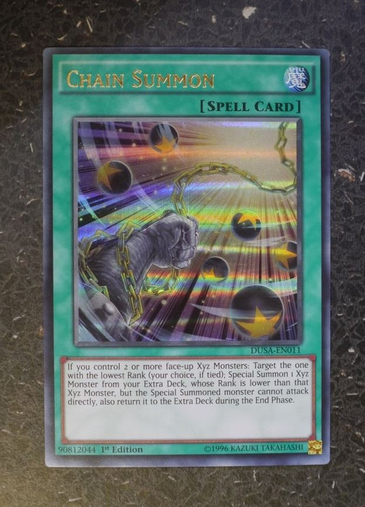 YuGiOh Cards: CHAIN SUMMON DUSA ULTRA RARE # G16