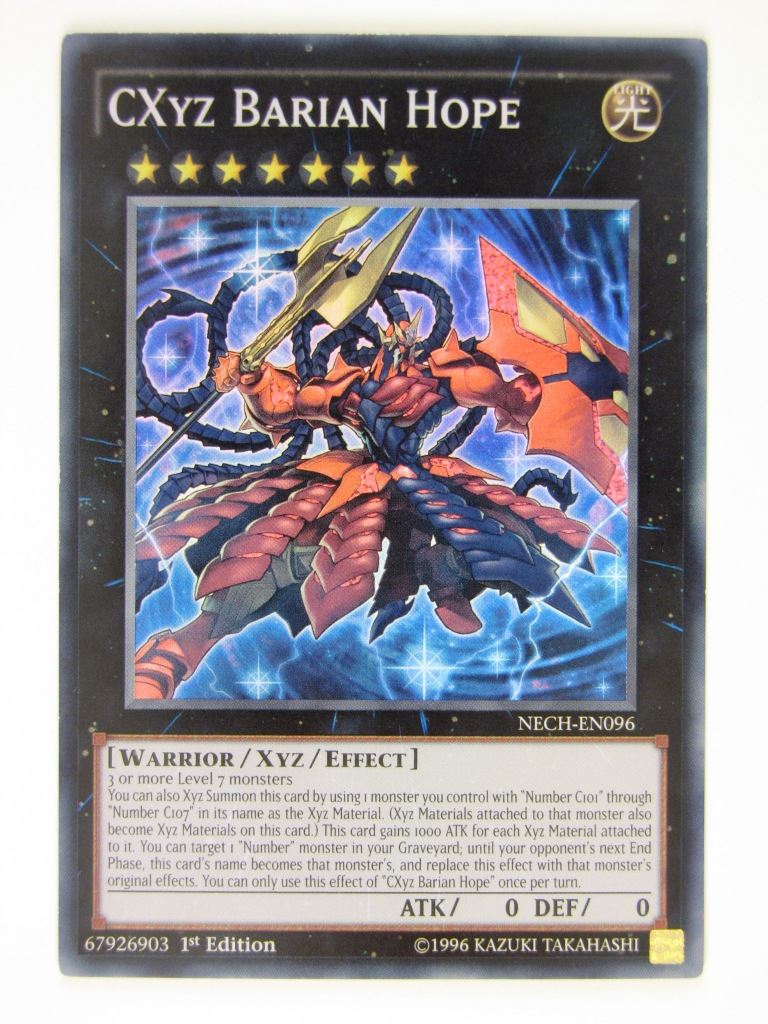 Yugioh Cards: CXYZ BARIAN HOPE NECH SUPER RARE # 18I82