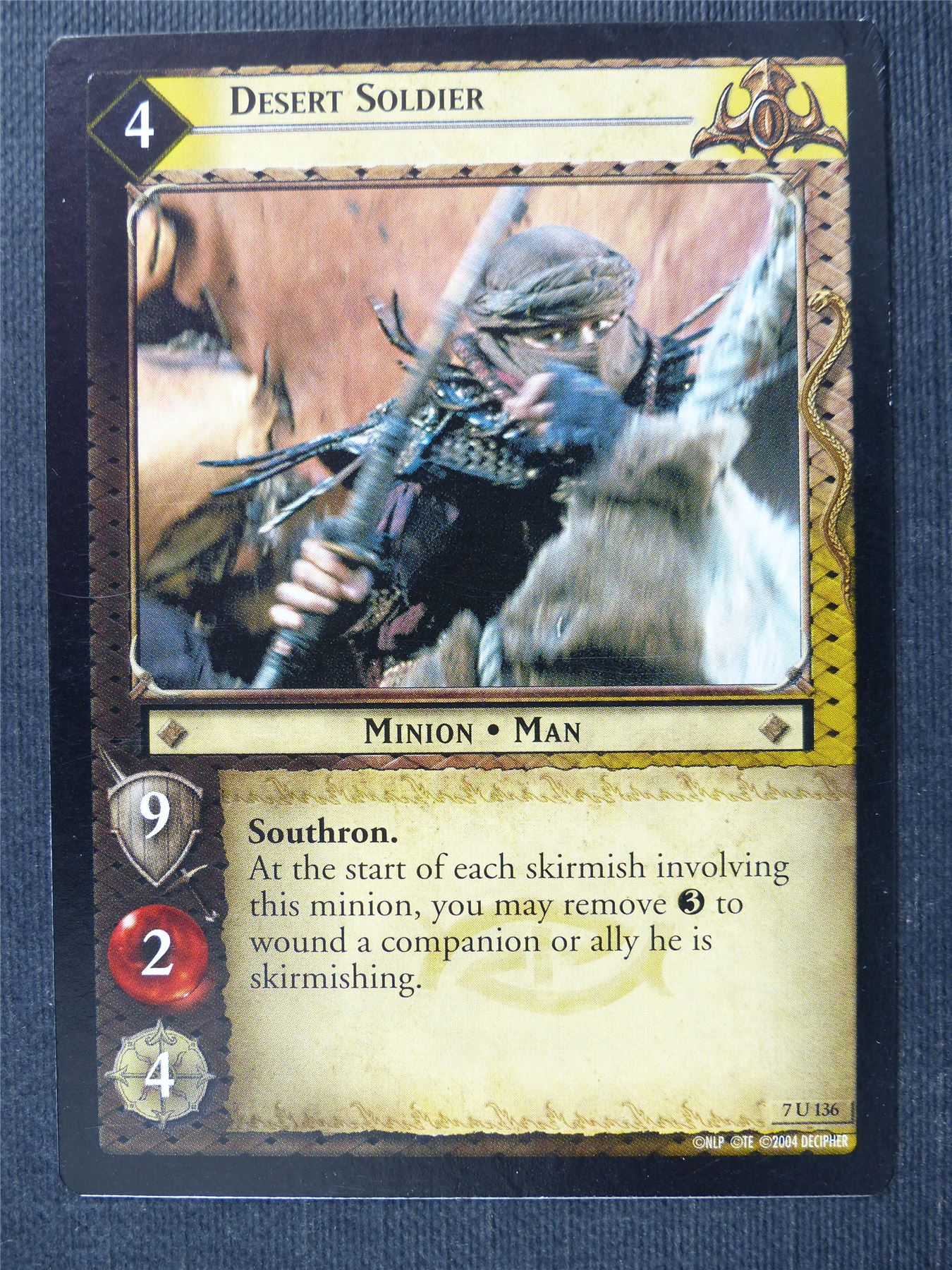 Desert Soldier 7 U 136 - LotR Cards #2TR