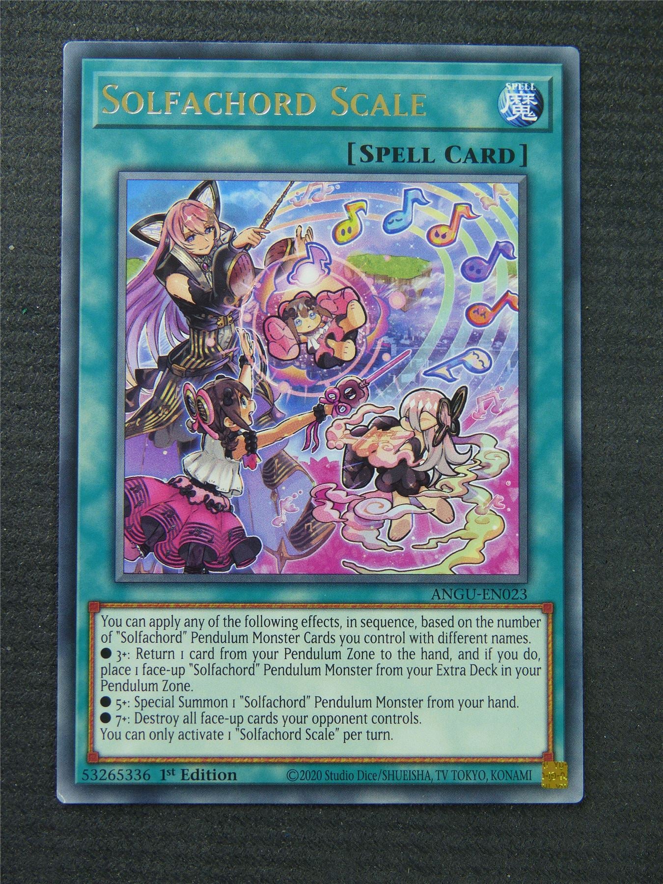 Solfachord Scale ANGU Rare - 1st Edition - Yugioh Card #1OH