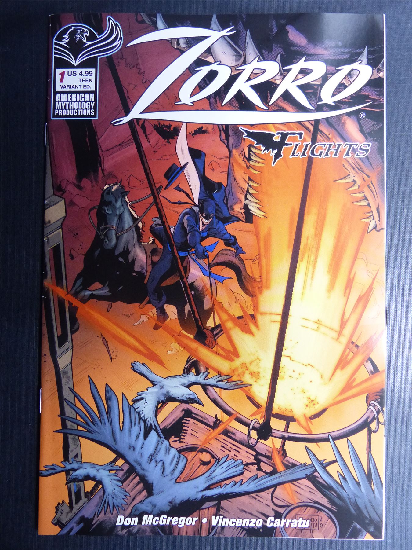 ZORRO: Flights #1 variant - Oct 2021 - Mythology Comics #18C