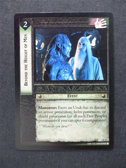 Beyond the Height of Men 2 R 39 - LotR Cards #3E