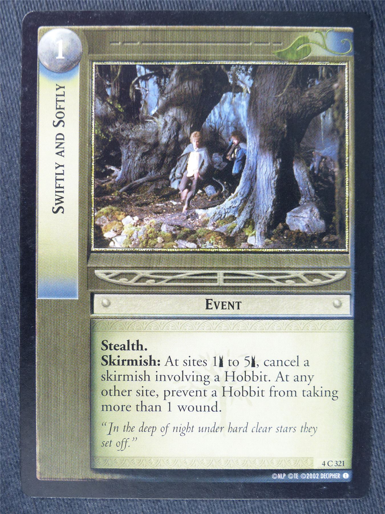 Swiftly and Softly 4 C 321 - LotR Cards #NO