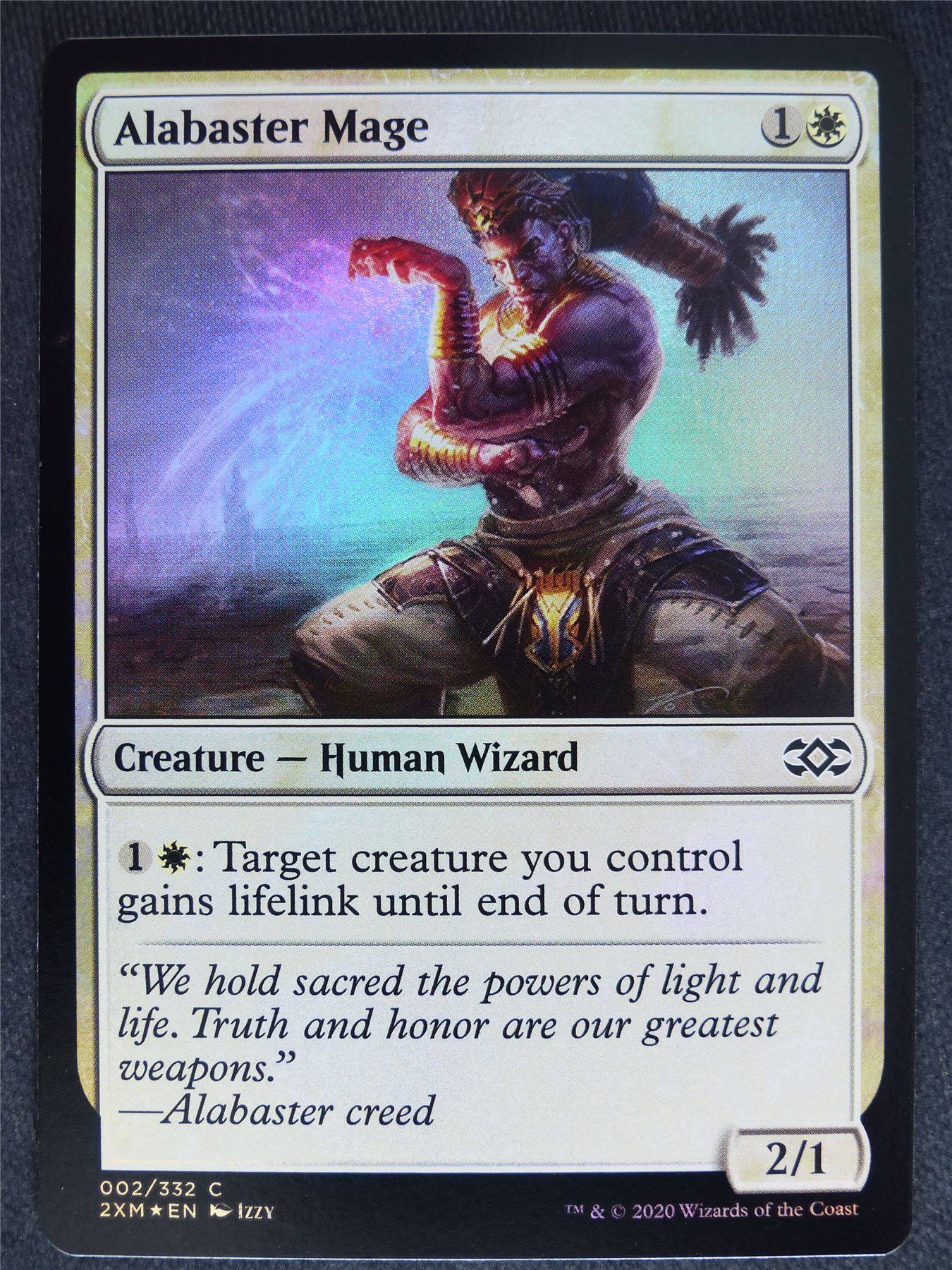 Alabaster Mage Foil - Double Masters - Mtg Magic Cards #3O