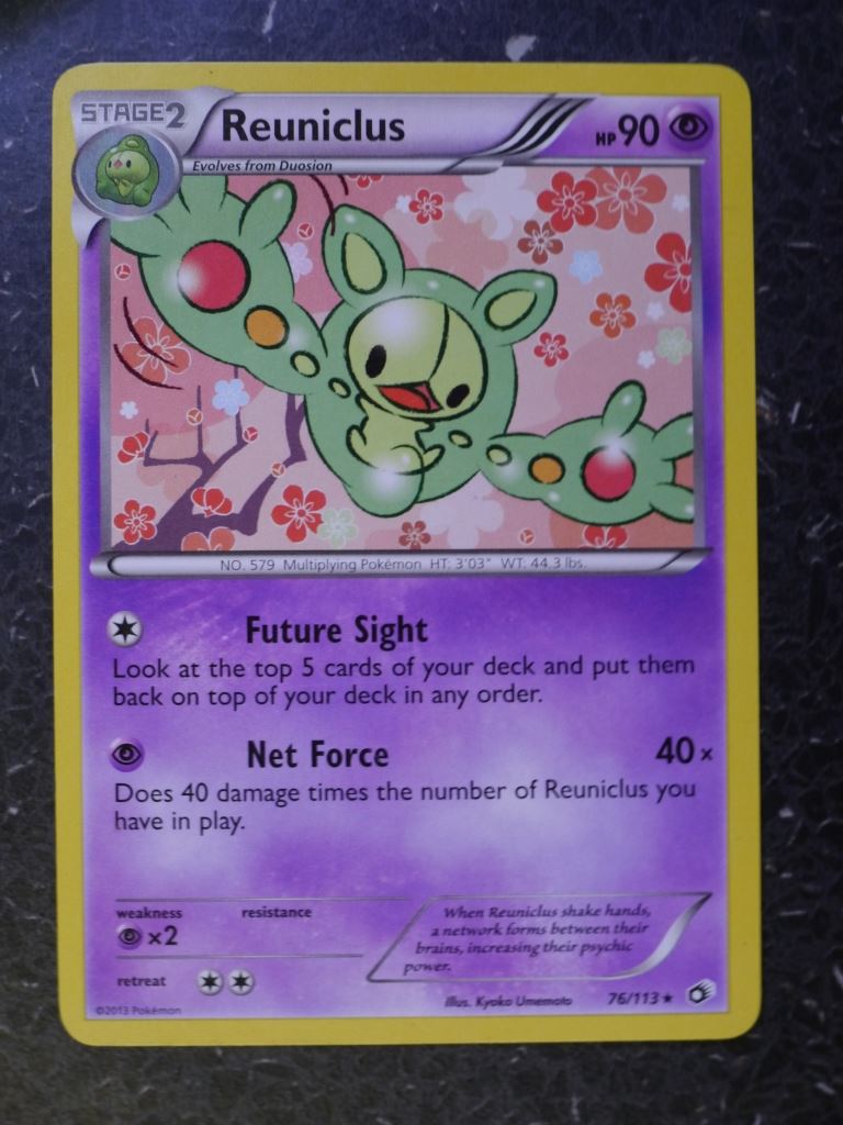 Pokemon Cards: REUNICLUS 76/113 RARE # 5J88