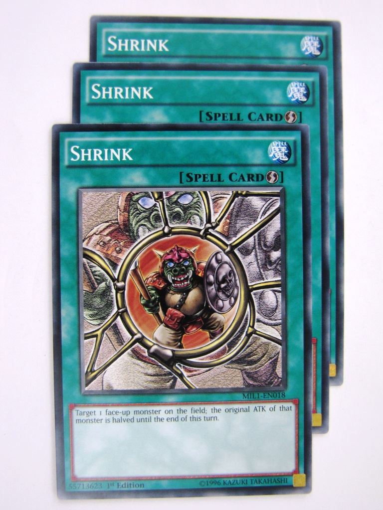 Yugioh Cards: SHRINK MIL1 x3 # 10A57