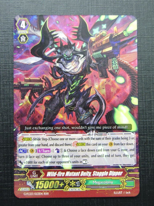 Vanguard Cards: WILD-FIRE MUTANT DEITY, STAGGLE DIPPER G-FC03 RRR # 19C79