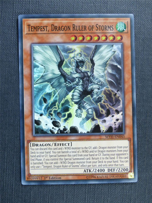 Tempest Dragon Ruler of Storms MYFI Super Rare - 1st ed - Yugioh Cards #20S