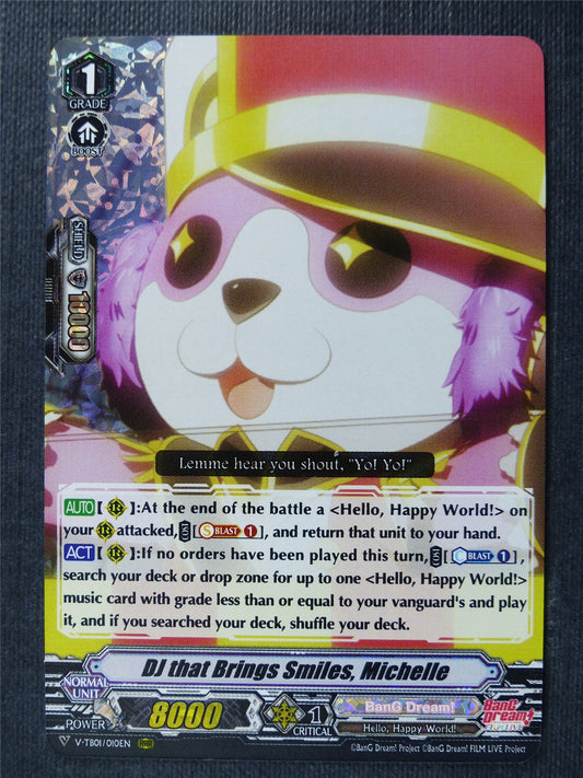 DJ That Brings Smiles Michelle V-TB01 RRR - Vanguard Cards #1EJ