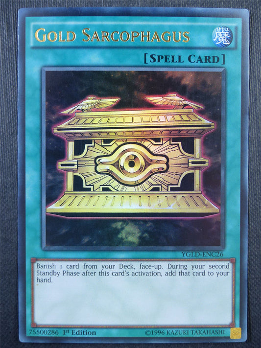 Gold Sarcophagus YGLD Ultra Rare - 1st ed Yugioh Card #9BV