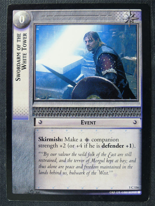 Swordman of the White Tower 1 C 116 - LotR Card #48X