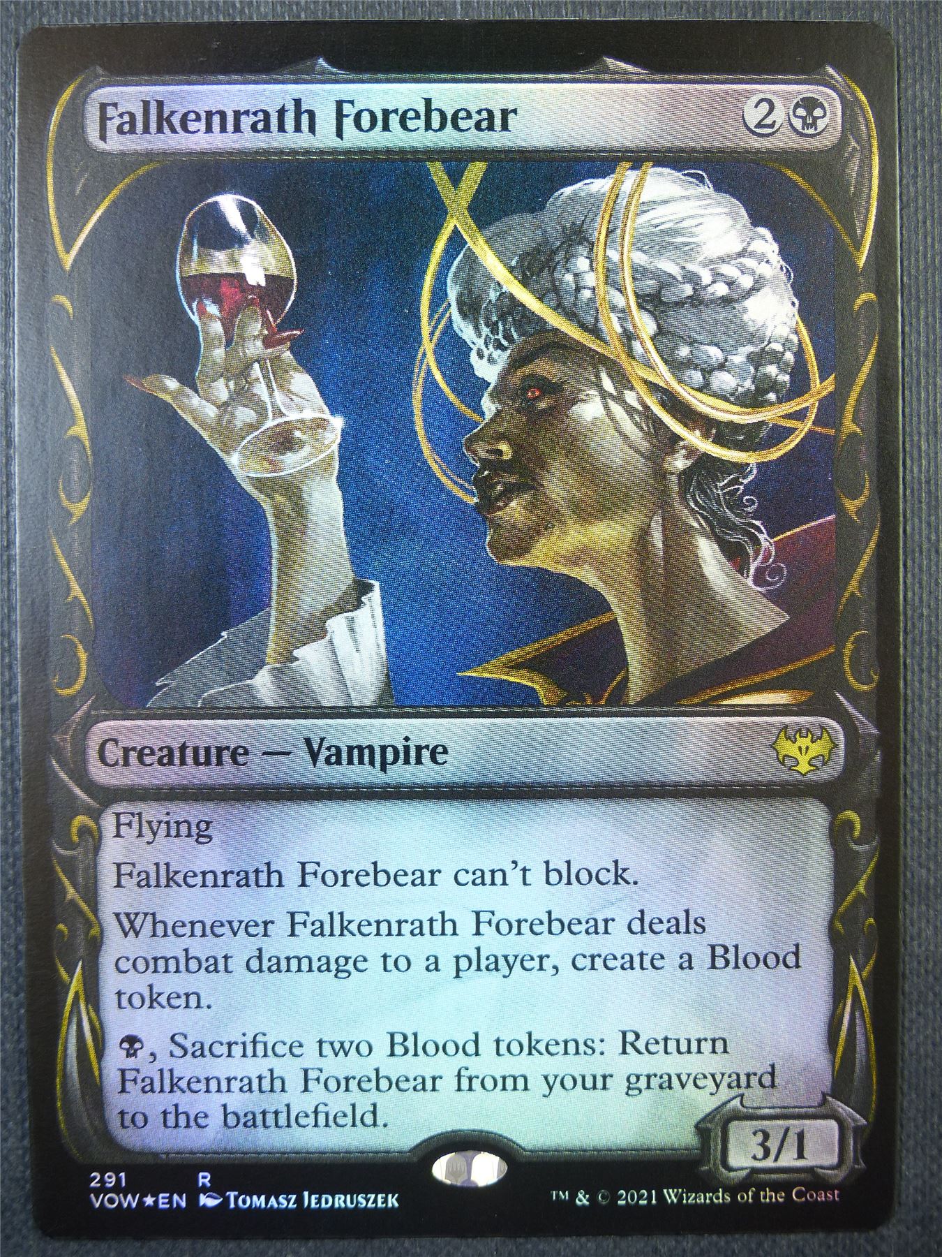 Falkenrath Forebear Fang Frame Foil - Mtg Card #7LN