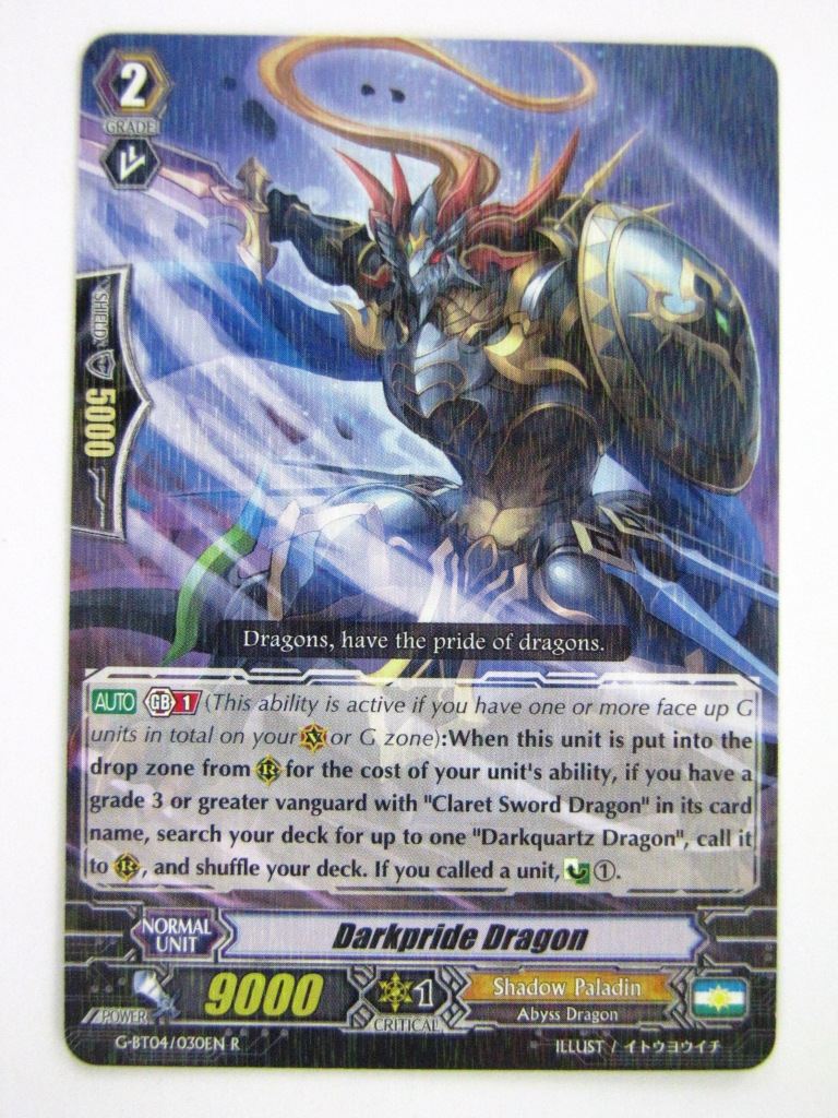 Vanguard Cards: DARKPRIDE DRAGON G-BT04 R # 1G39