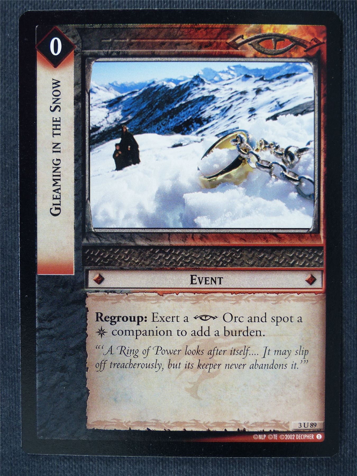 Gleaming In The Snow 3 U 89 - LotR Cards #3I3