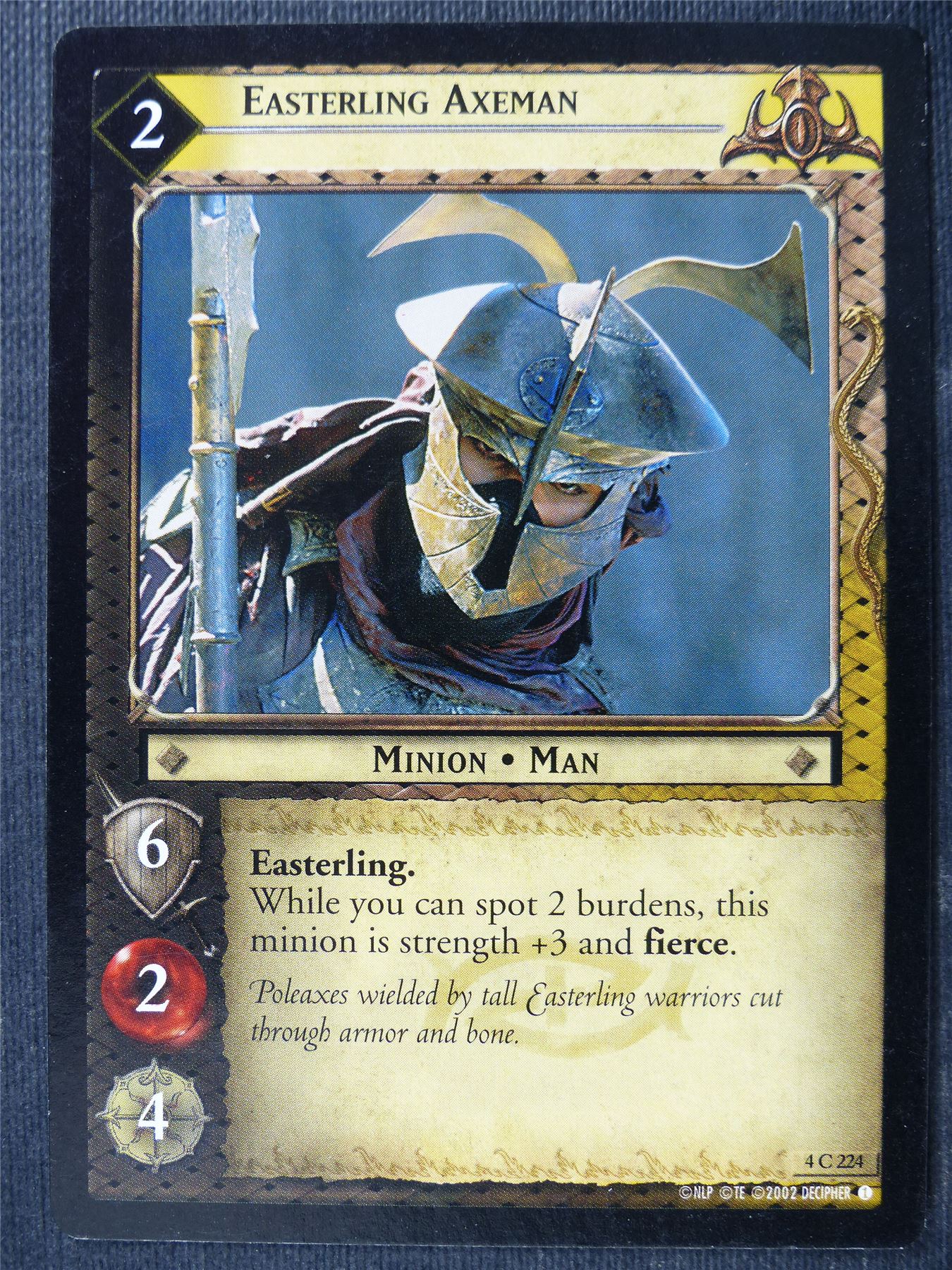 Easterling Axeman 4 C 224 - LotR Card #482