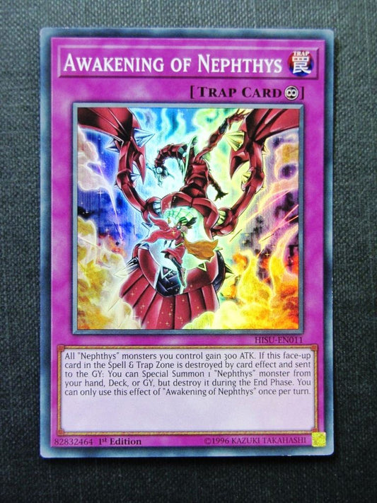 Awakening of Nephthys HISU Super Rare - 1st ed - Yugioh Cards #1NR