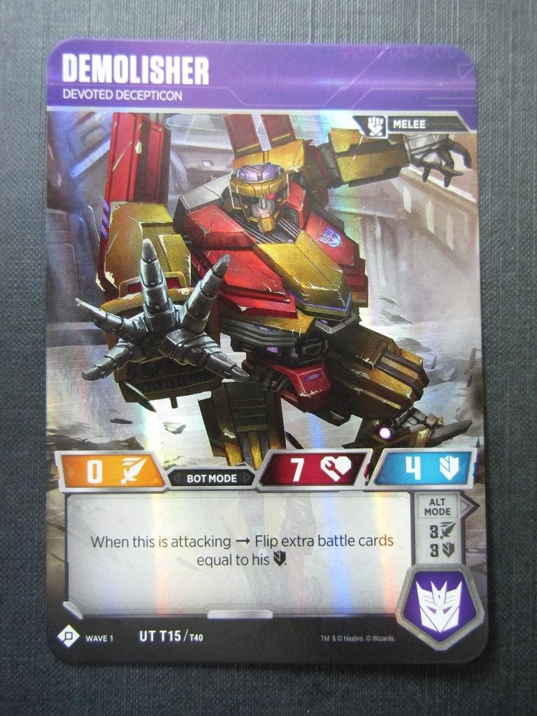 Demolisher UT T15/T40 - Transformers Cards # 7C37