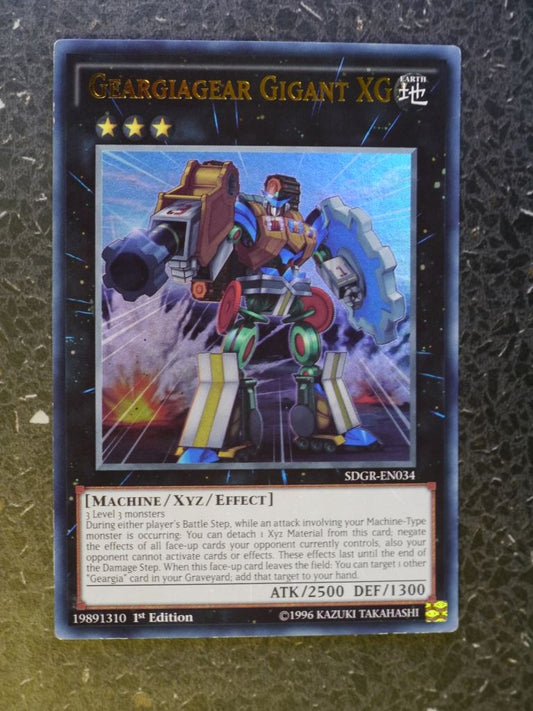 Yugioh Cards: GEARGIAGEAR GIGANT XG SDGR SUPER RARE # 3G5