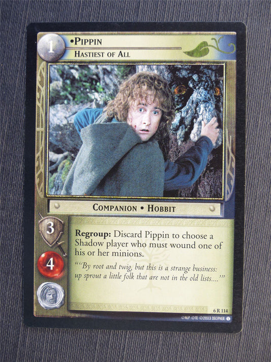 Pippin 6 R 114 - LotR Cards #65W