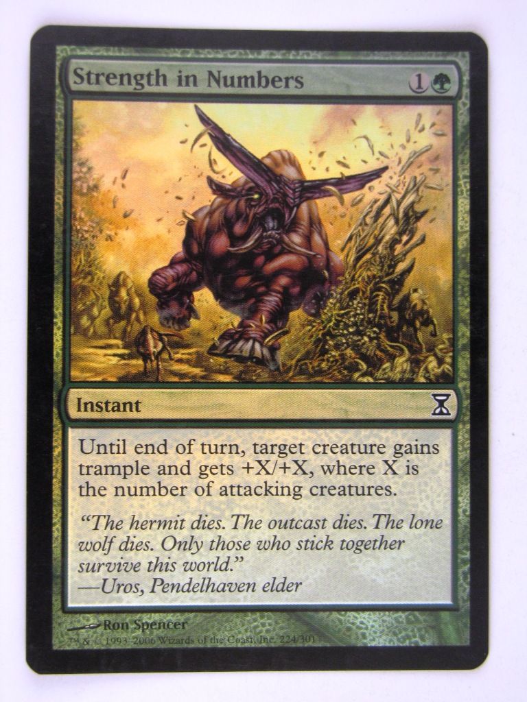 Mtg FOIL - STRENGTH IN NUMBERS - played