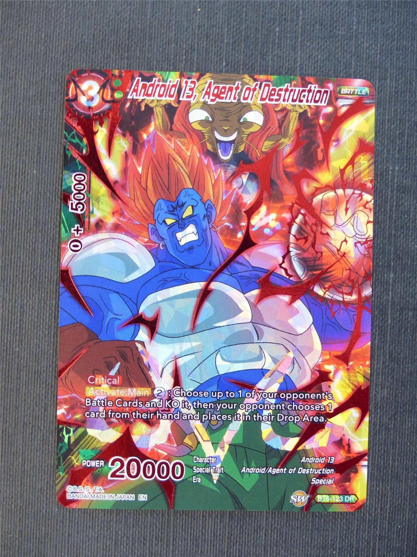 Android 13 Agent of Destruction DR - Dragon Ball Super Cards #4SO