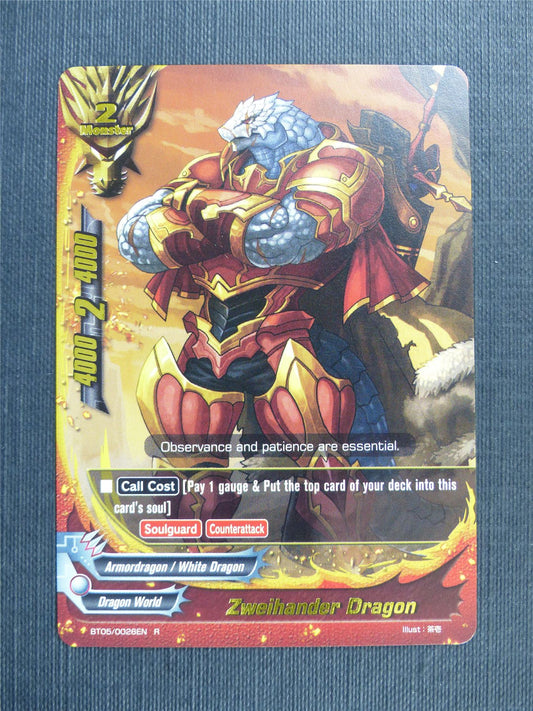 Zweihander Dragon R - Buddyfight Cards #4WI