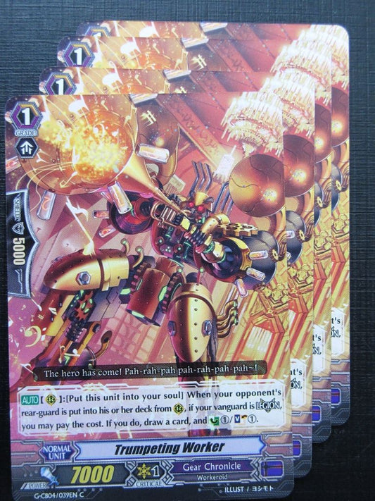 Vanguard Cards: TRUMPETING WORKER G-CB04 x4 # 20A7