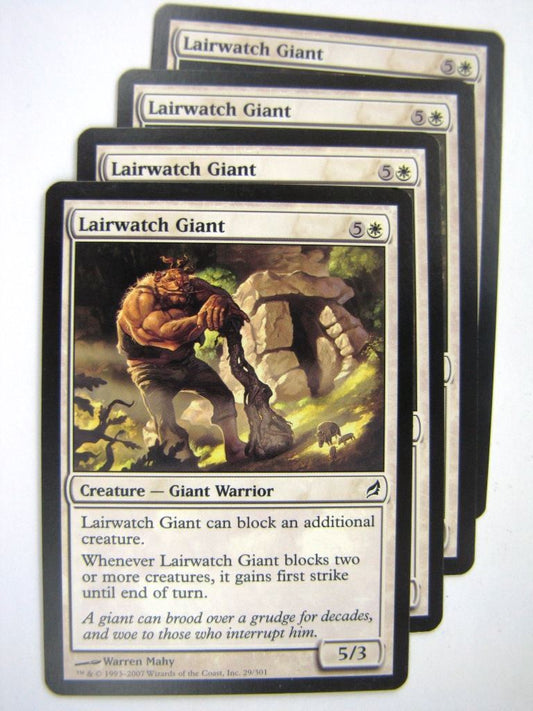 MTG Magic Played Cards: LAIRWATCH GIANT x4 # 7J80